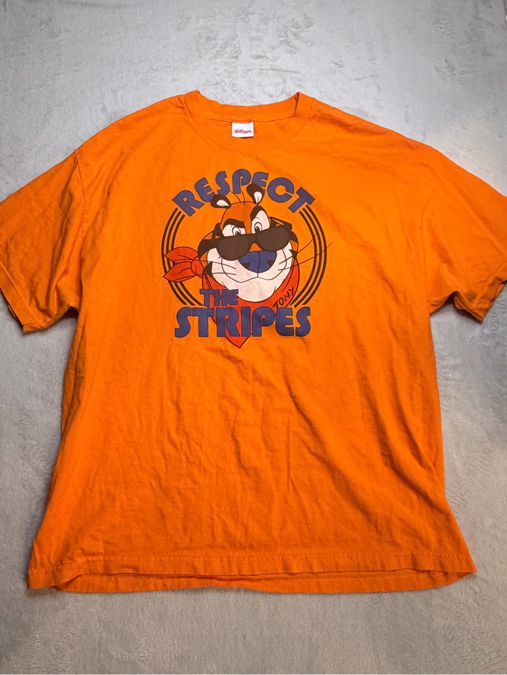 Vintage Orange 'Respect The Stripes' Tony the Tiger Graphic Tee